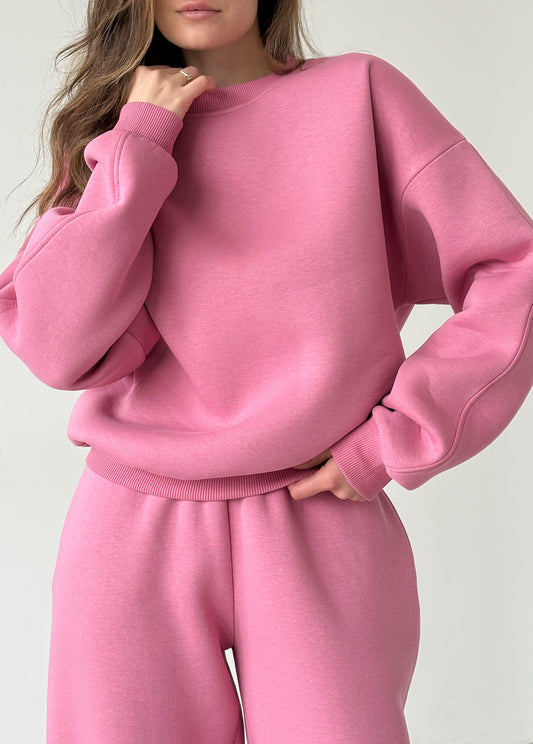 Berry fleece sweatshirt