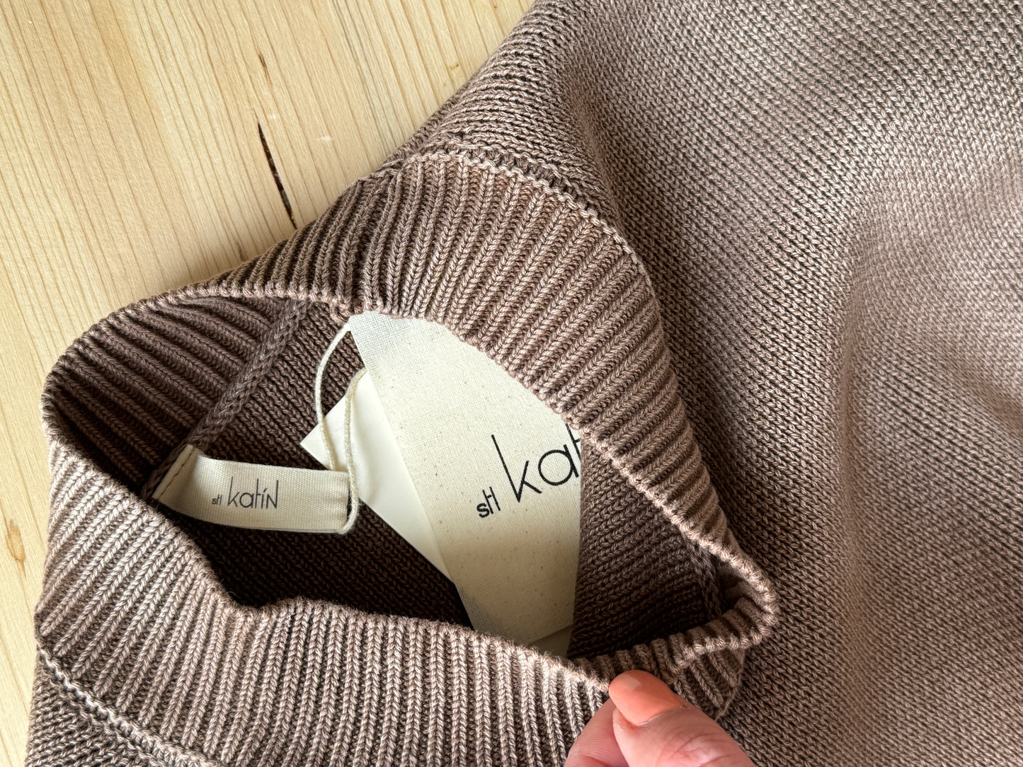 Brown ripped jumper