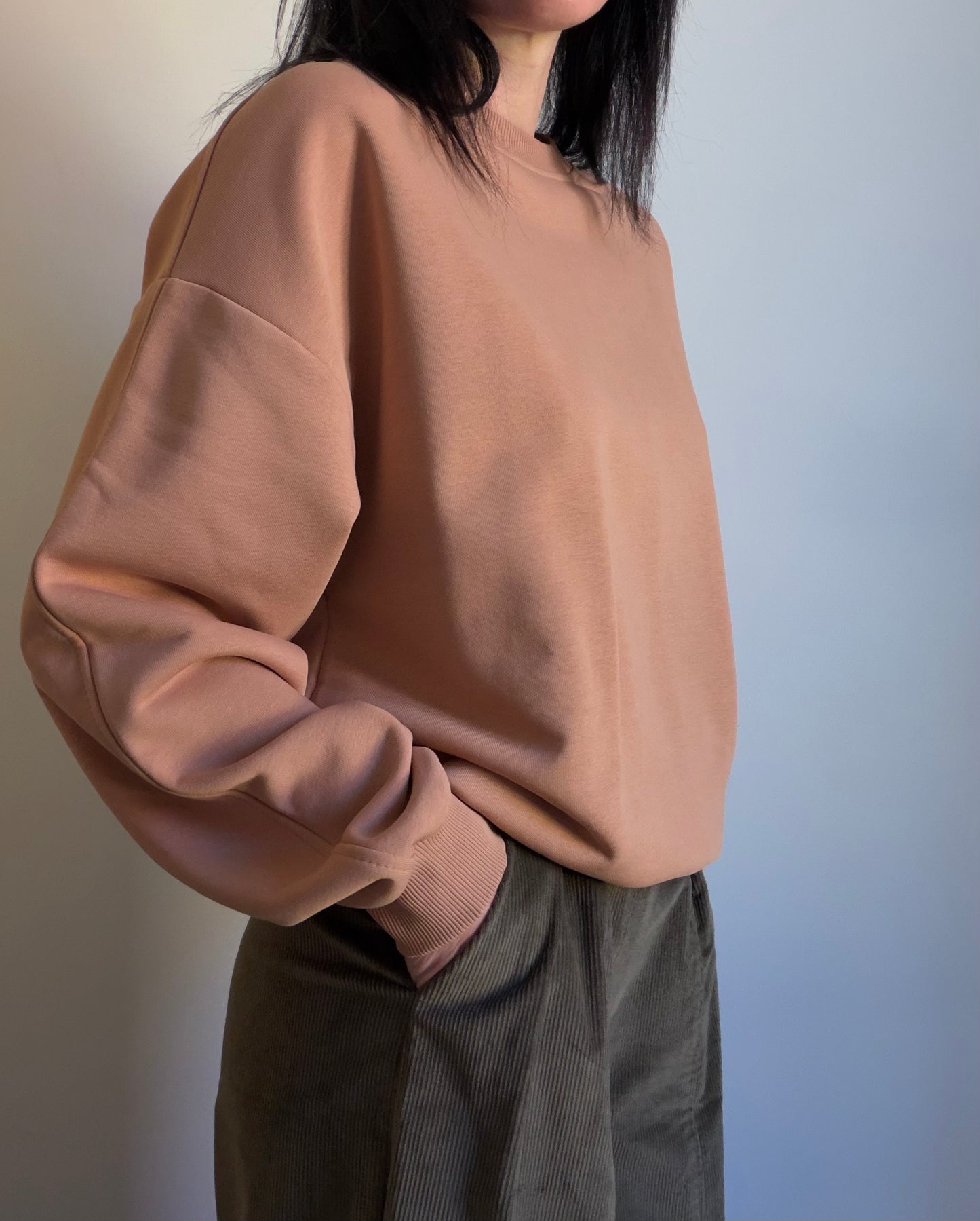 Mocha demi sweatshirt