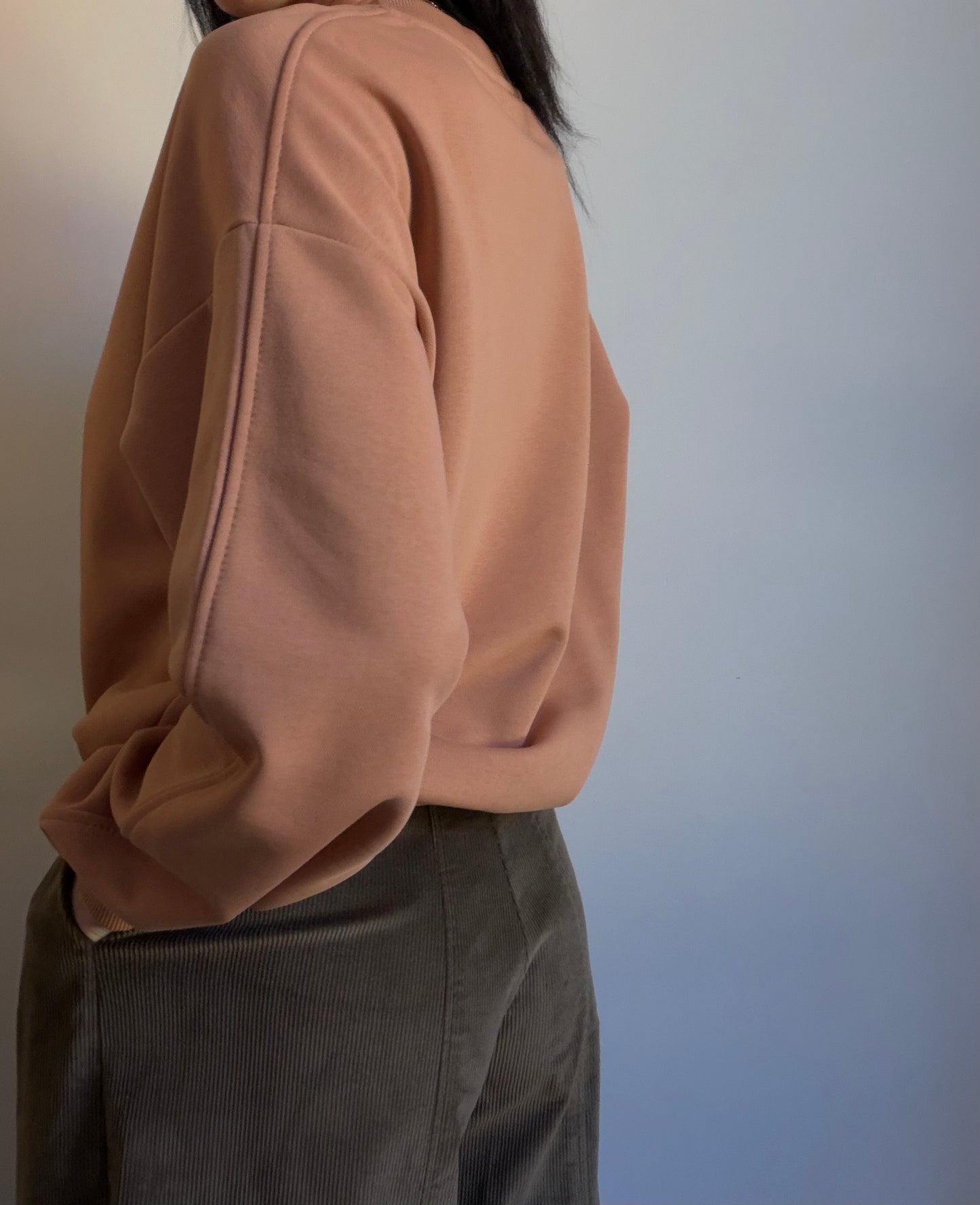 Mocha demi sweatshirt