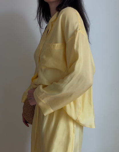 Yellow tencel-cupro suit