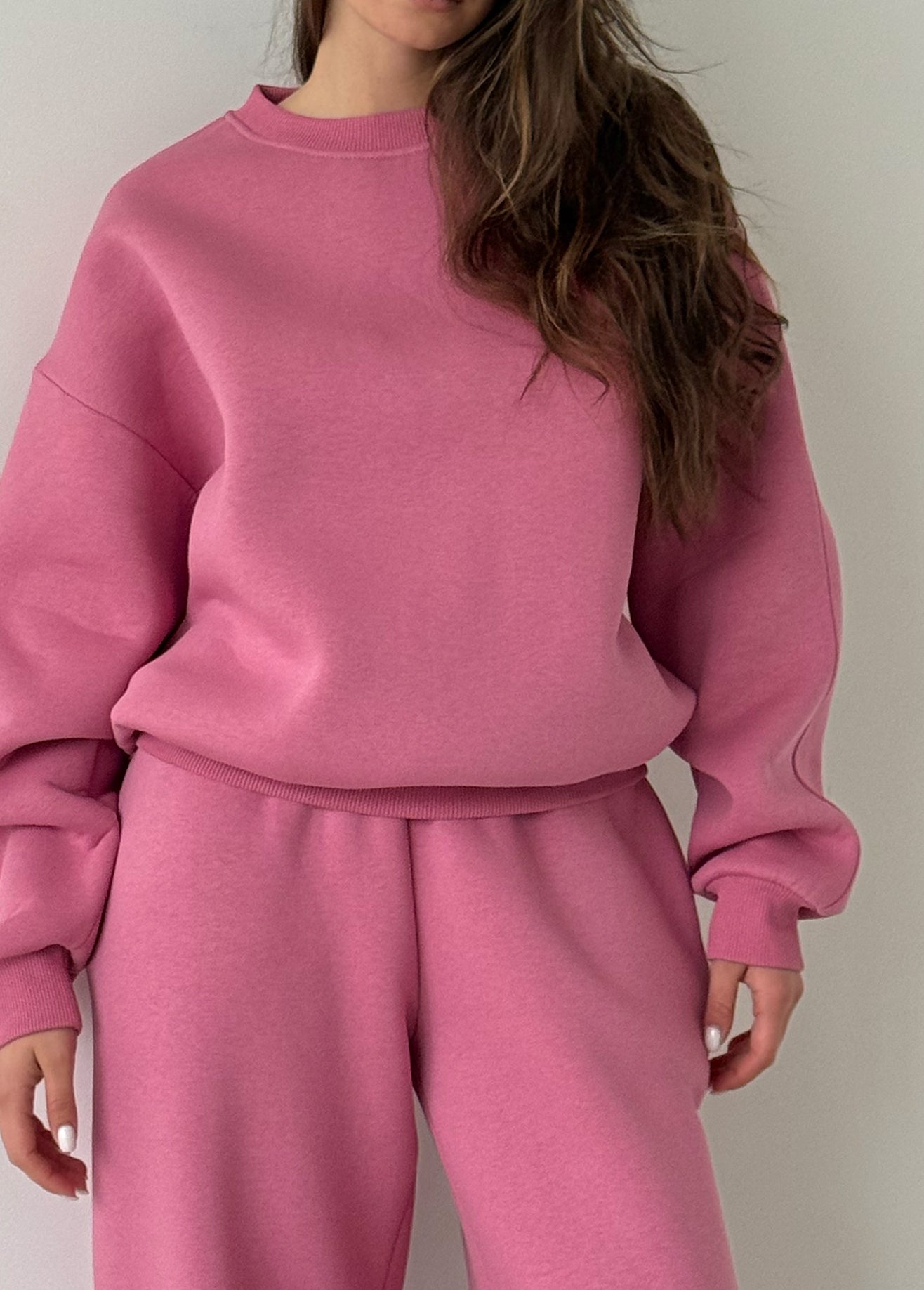 Berry fleece sweatshirt