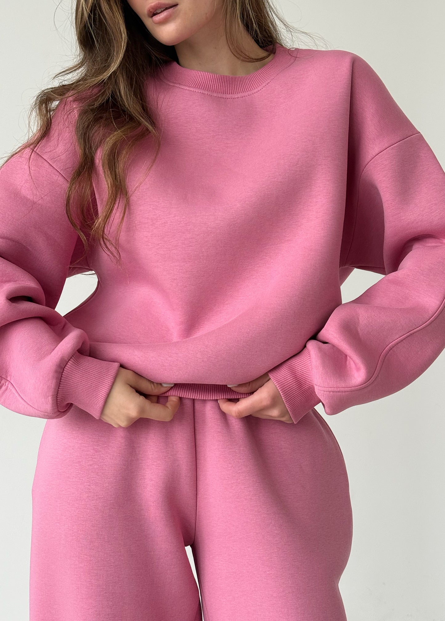 Berry fleece sweatshirt