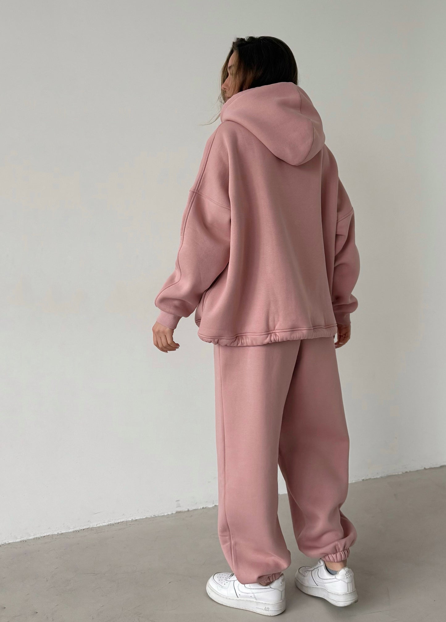 Pink fleece joggers