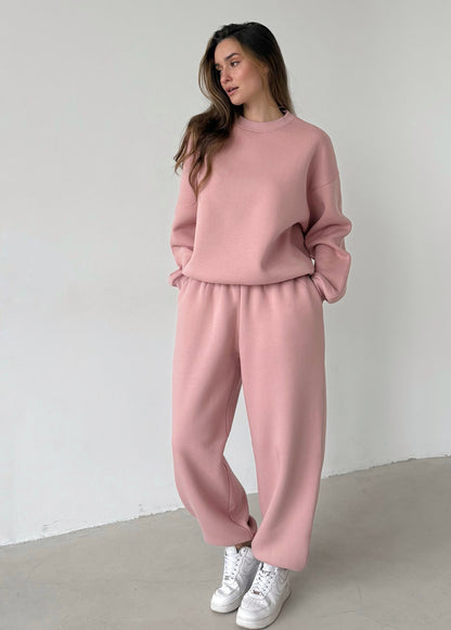 Pink fleece sweatshirt