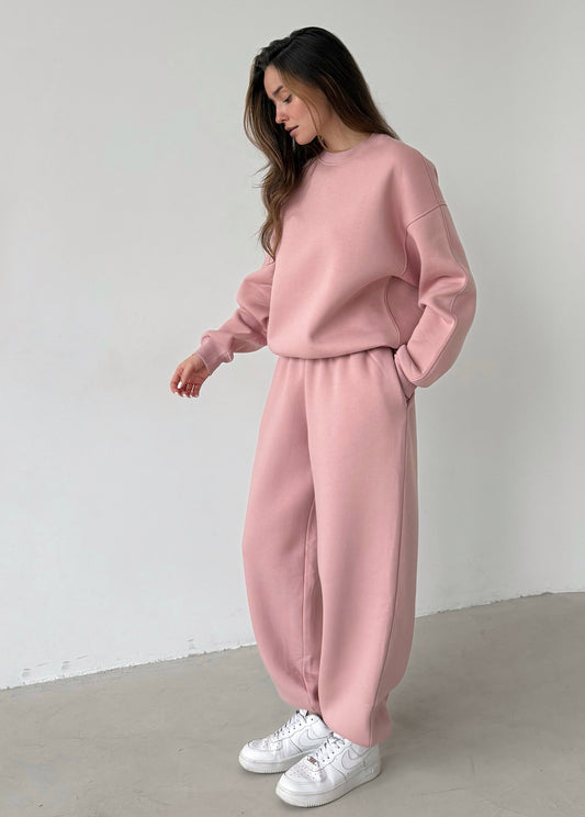 Pink fleece sweatshirt