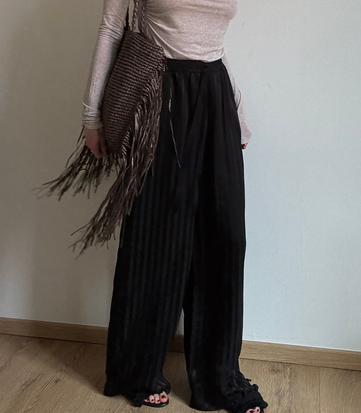 Black palazzo pants