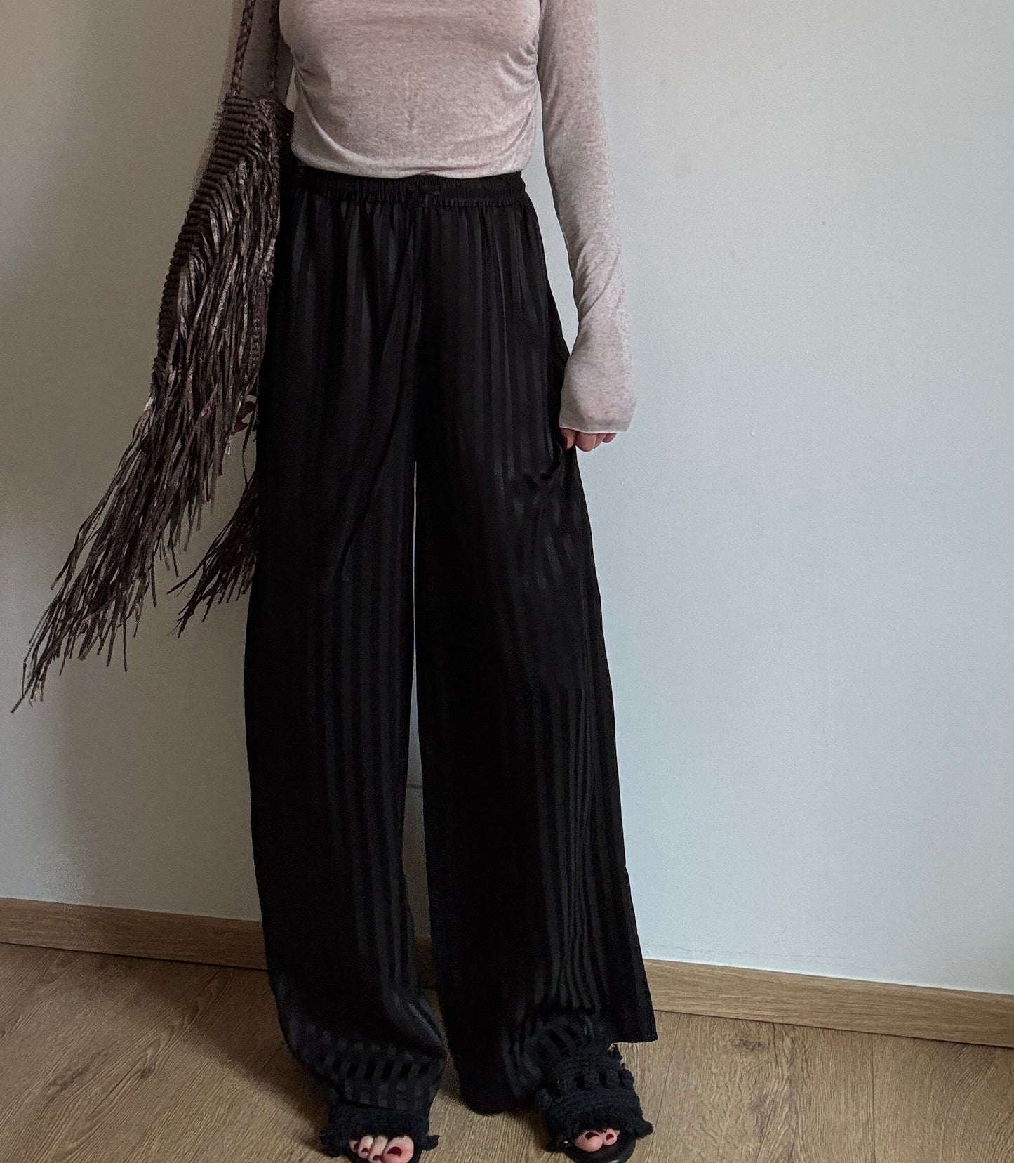Black palazzo pants