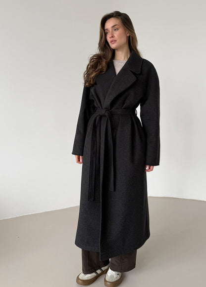 Anthracite wrap coat