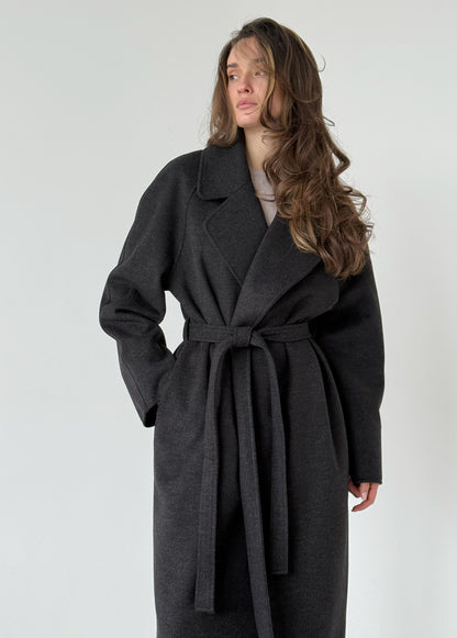 Anthracite wrap coat