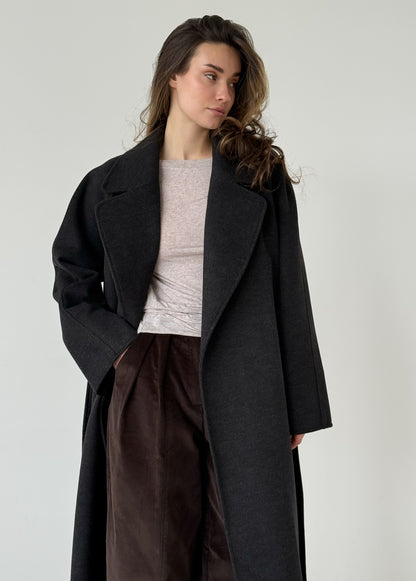 Anthracite wrap coat