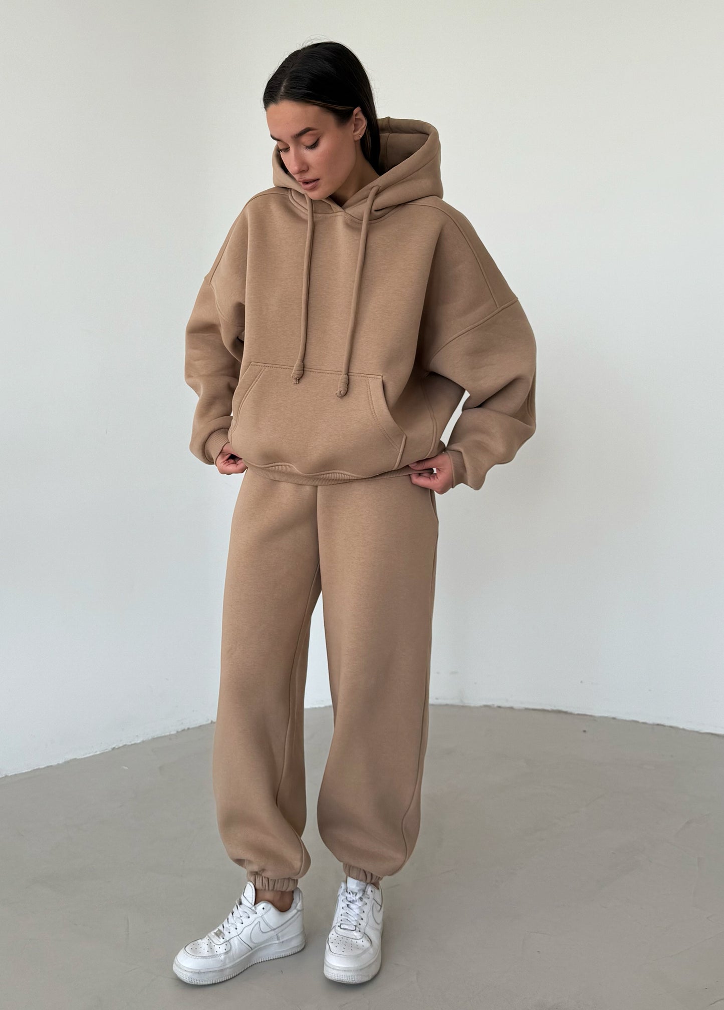 Cappuсcino fleece joggers