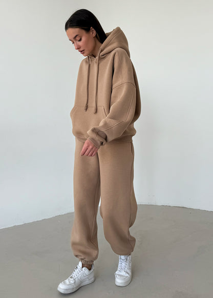 Cappuсcino fleece joggers