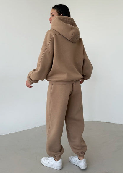 Cappuсcino fleece joggers