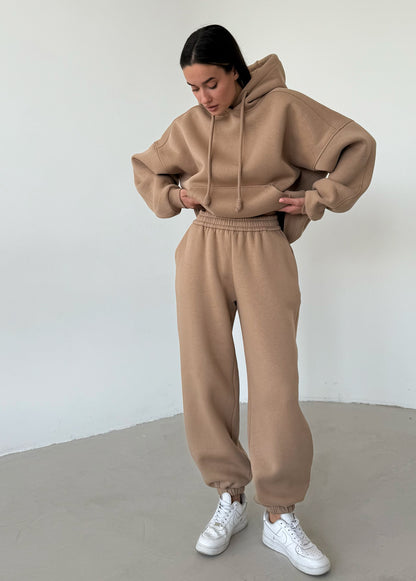 Cappuсcino fleece joggers