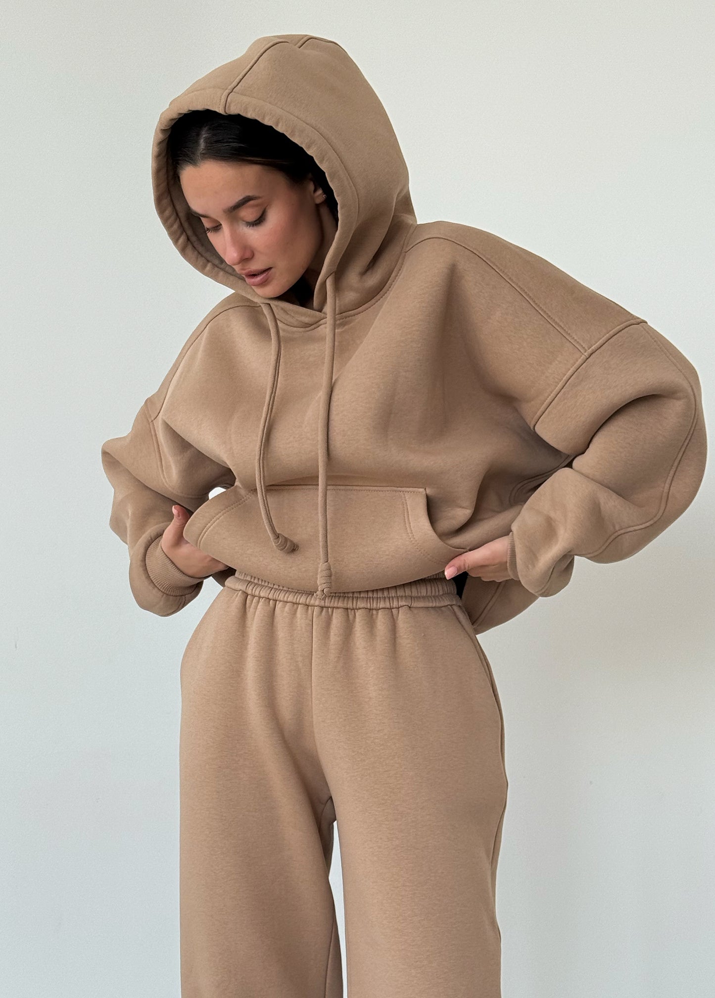 Cappuсcino fleece joggers