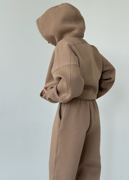 Cappuсcino fleece joggers