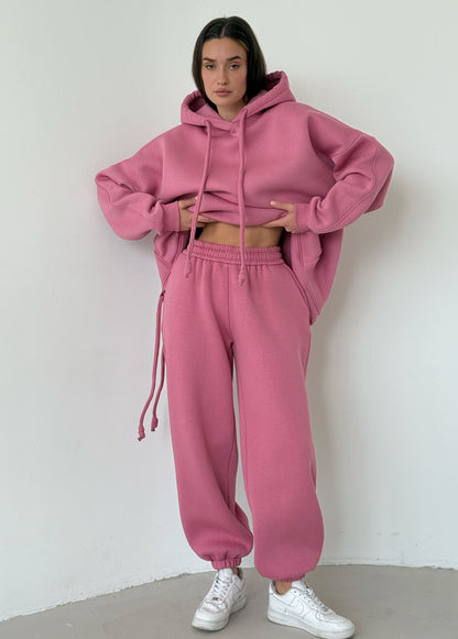 Berry fleece joggers