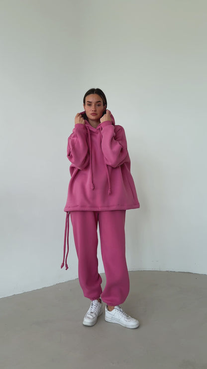 Berry fleece joggers